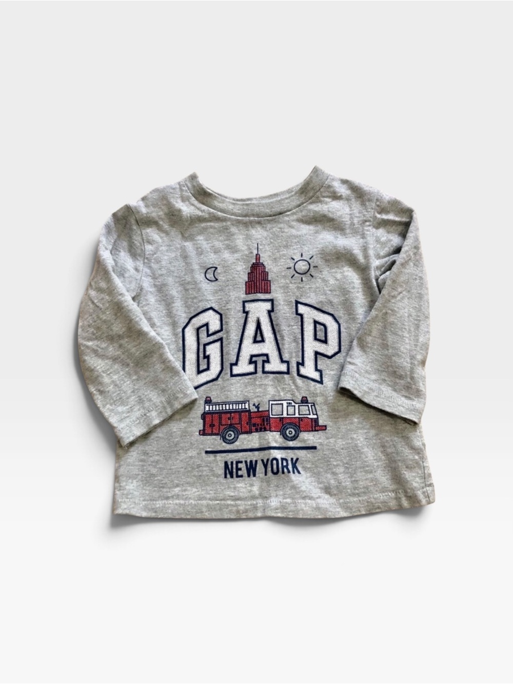 5/$25 GAP NY Firetruck Long Sleeve Tee
